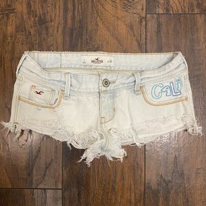 Hollister Low Rise Denim Shorts Size 1/25